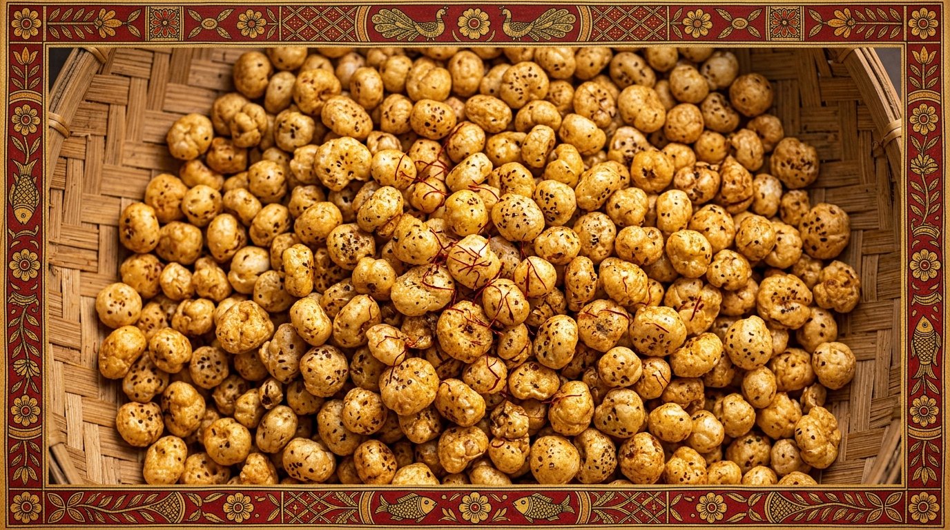 Filled Roasted Makhana Bamboo Wall