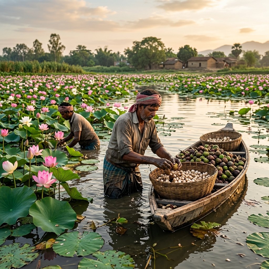 Hand-Harvested from Darbhanga Pokhar